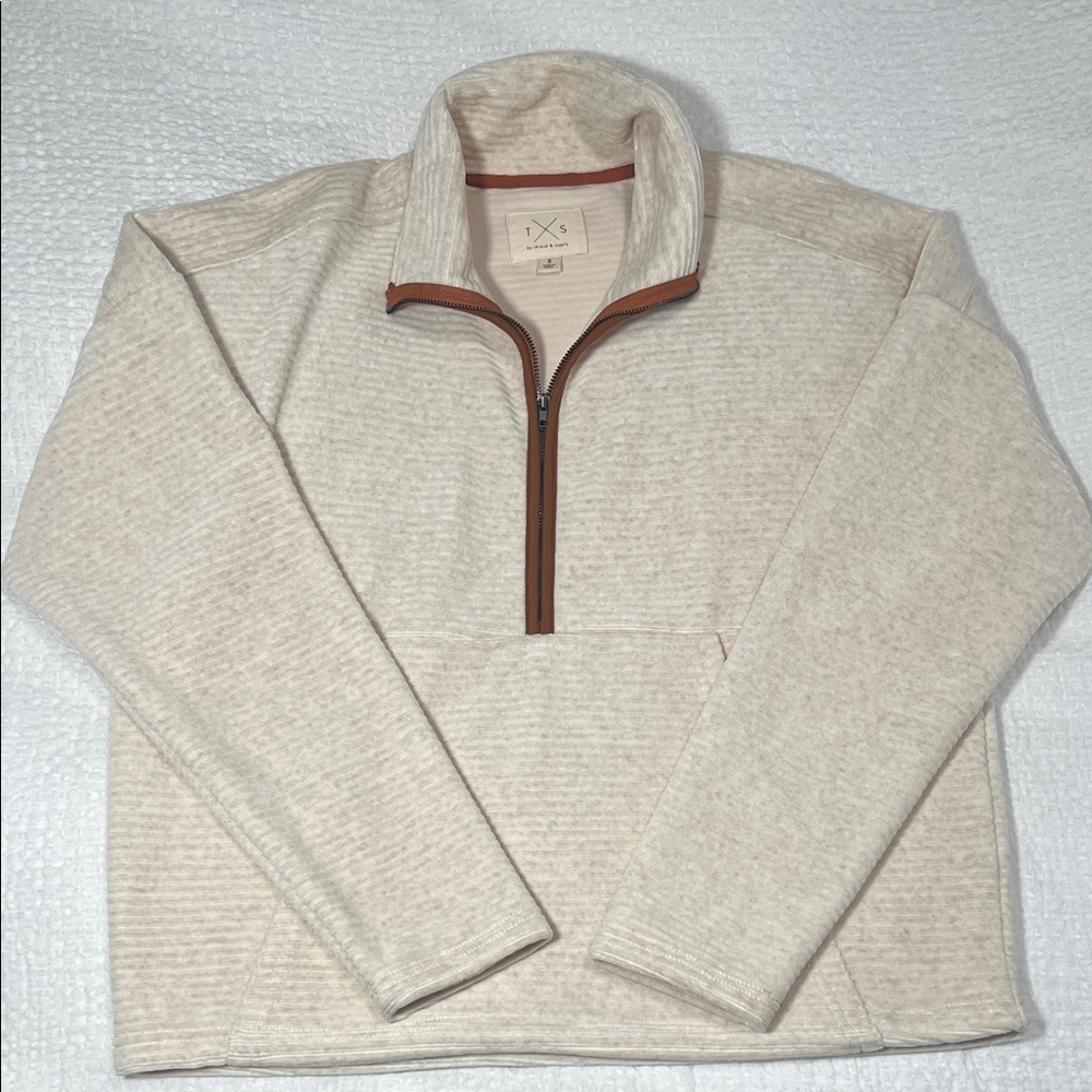 Thread & Supply Women’s Cream Zip-Up Sweater